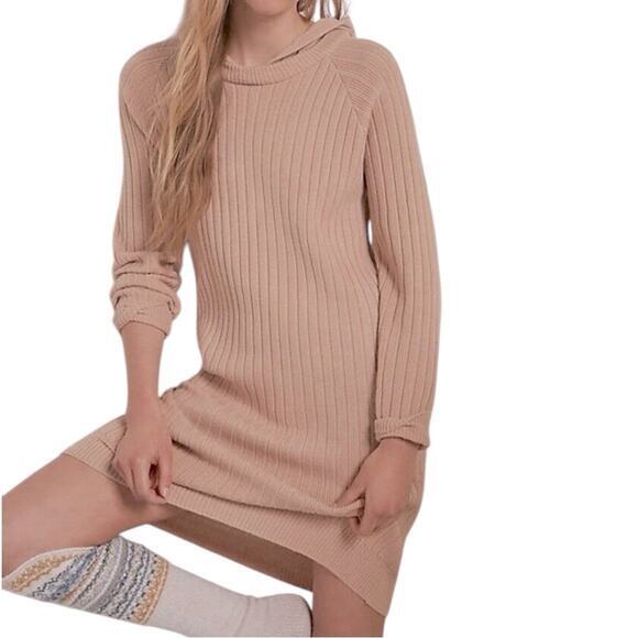 Anthropologie Dresses & Skirts - Anthropologie Saturday Sunday Women’s Size M Hera Hooded Ribbed Sweater Dress